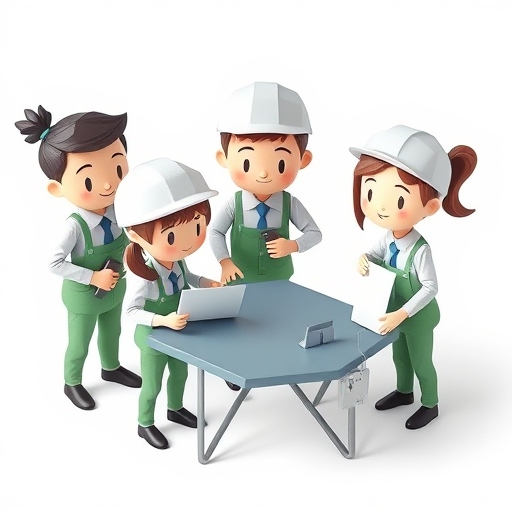 Group of People Standing and Discussing Projects